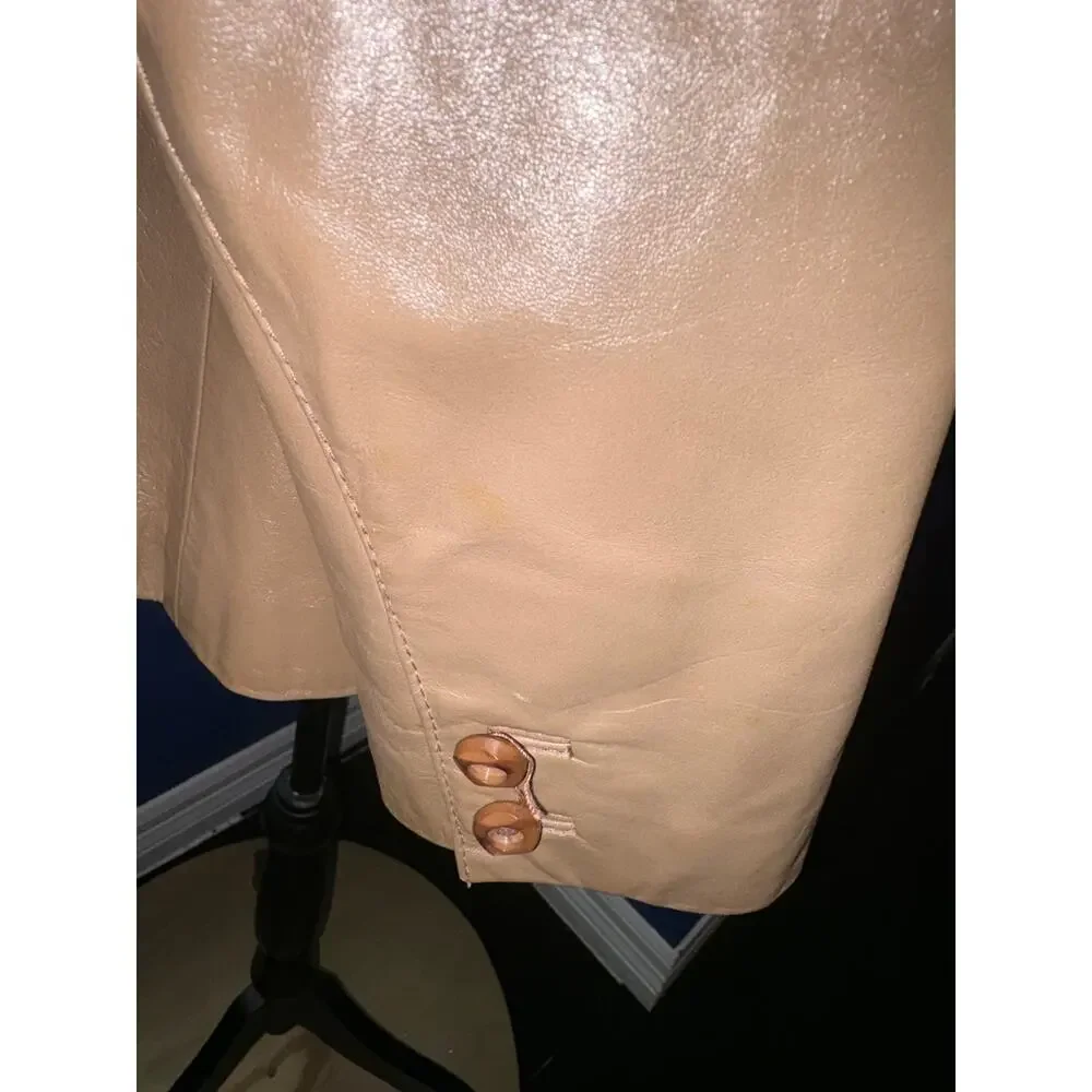 1970s Etienne Aigner Vintage Leather Jacket – Size 10 – Excellent Condition - Picture 8 of 11